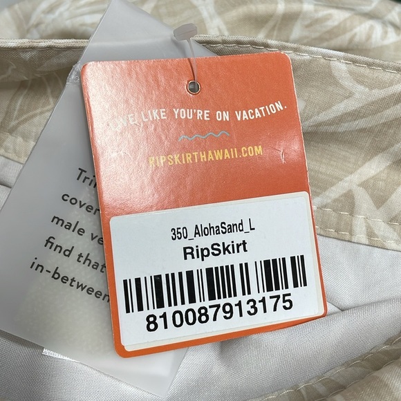 NWT RipSkirt Hawaii Length 3 Wrap Skirt Aloha Sand L - Picture 3 of 15